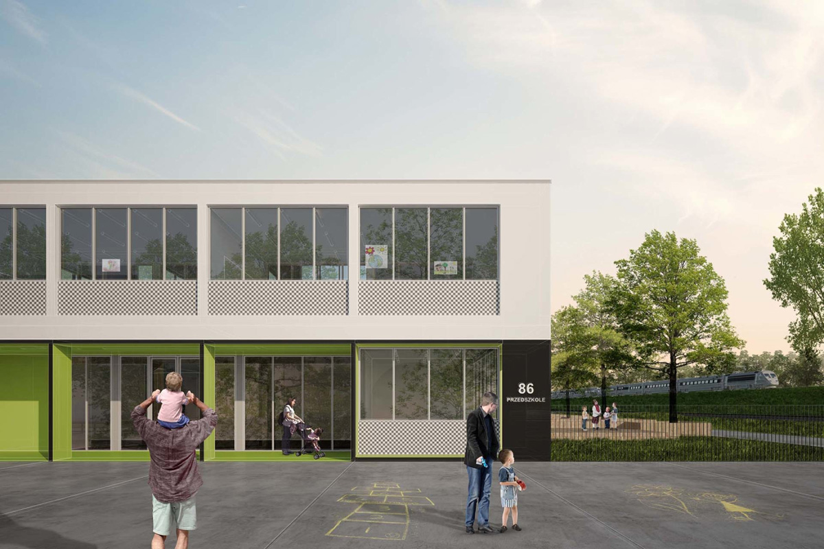 ch+ school in wroclaw – competition (3rd prize)