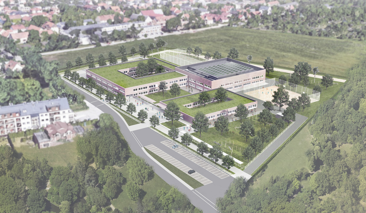 ch+ school in wroclaw  – competition (3rd prize)