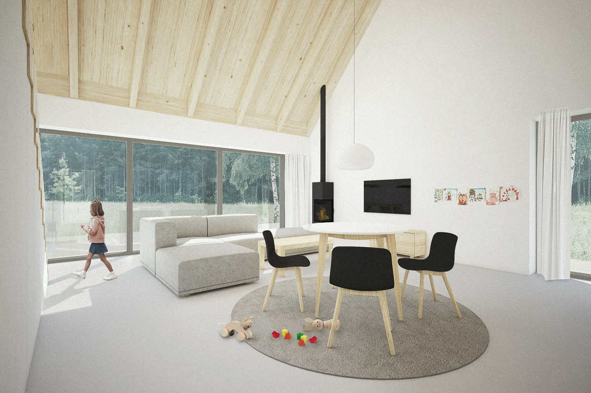 ch+ cottage by the forest